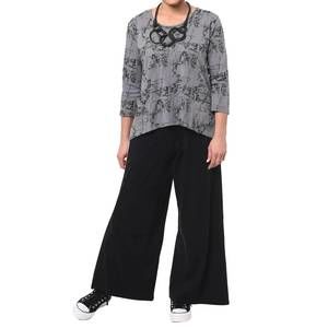 NEW TULIP CLOTHING kelly roll neckline top in canyon etching